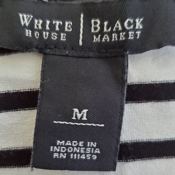 White House Black Market (Medium Black and white top) - Picture 6 of 9